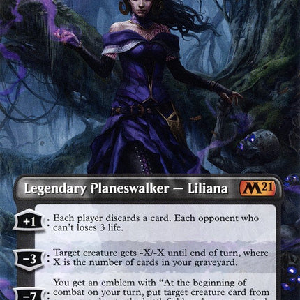 Liliana, Waker of the Dead (Borderless) [Core Set 2021]