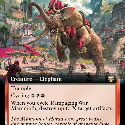 Rampaging War Mammoth (Extended Art) [The Lord of the Rings: Tales of Middle-Earth Commander]