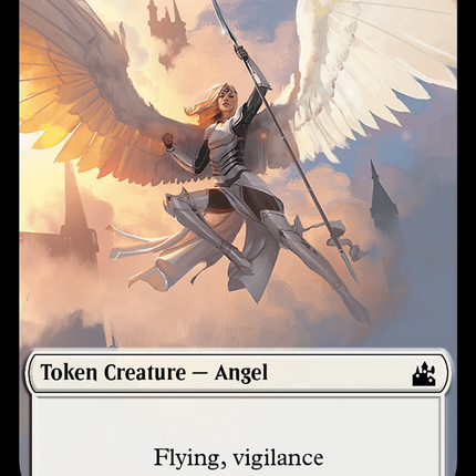 Bird // Angel (0003) Double-Sided Token [Ravnica Remastered Tokens]