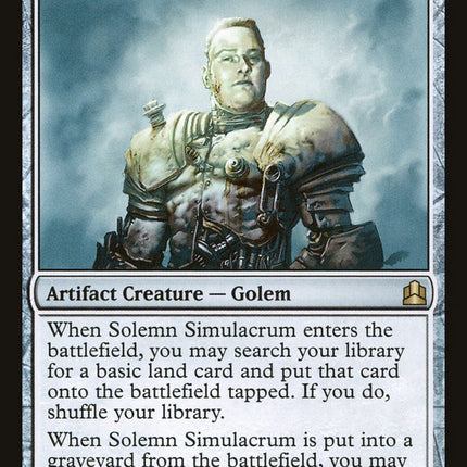Solemn Simulacrum [Commander 2011]