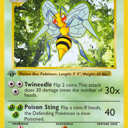 Beedrill (17/102) (Shadowless) [Base Set 1st Edition]