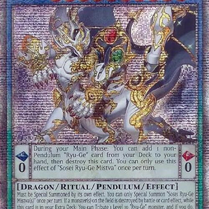 Sosei Ryu-Ge Mistva (Quarter Century Secret Rare) [CRBR-EN034] Quarter Century Secret Rare