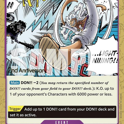 Gum-Gum Lightning [Emperors in the New World: 2nd Anniversary Tournament Cards]