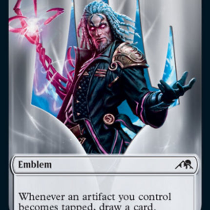 Spirit (002) // Tezzeret, Betrayer of Flesh Emblem Double-Sided Token [Kamigawa: Neon Dynasty Tokens]