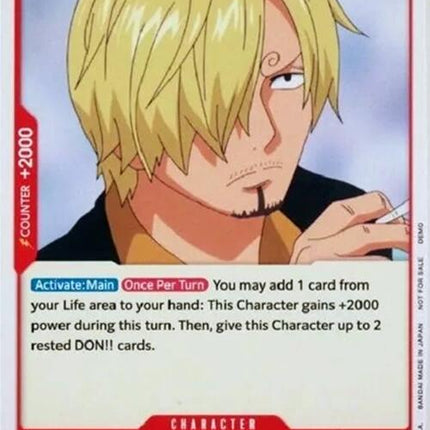 Sanji [One Piece Demo Deck Cards]
