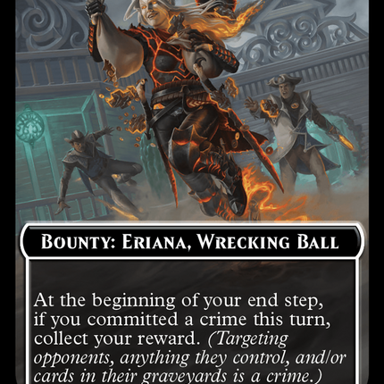 Bounty: Eriana, Wrecking Ball // Bounty Rules Double-Sided Token [Outlaws of Thunder Junction Commander Tokens]