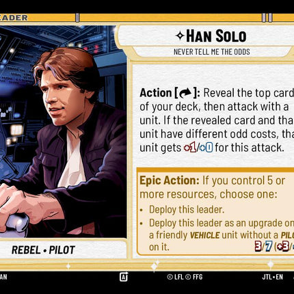 Han Solo - Never Tell Me the Odds (017/262) (017/257) [Jump to Lightspeed]