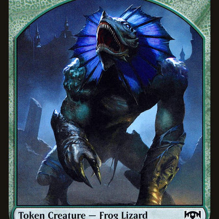 Ooze // Frog Lizard Double-Sided Token [Ravnica Allegiance Guild Kit Tokens]