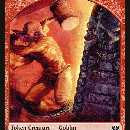 Dragon // Goblin Double-Sided Token [Ravnica Allegiance Guild Kit Tokens]