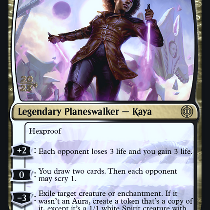 Kaya, Intangible Slayer [Phyrexia: All Will Be One Prerelease Promos]