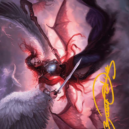 Kaalia of the Vast Art Card (Gold-Stamped Signature) [Modern Horizons 3 Art Series]