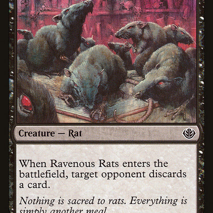 Ravenous Rats (Garruk vs. Liliana) [Duel Decks Anthology]
