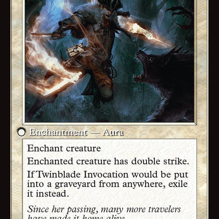 Twinblade Geist // Twinblade Invocation (Retro Frame) [Innistrad Remastered]