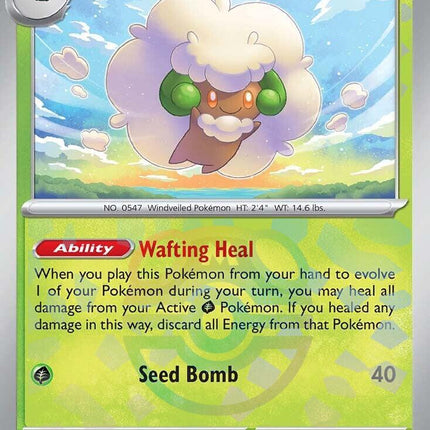 Whimsicott (008/131) (Master Ball Pattern) [Scarlet & Violet: Prismatic Evolutions]