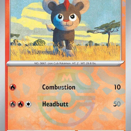 Litleo (015/131) (Master Ball Pattern) [Scarlet & Violet: Prismatic Evolutions]