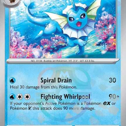 Vaporeon (022/131) (Master Ball Pattern) [Scarlet & Violet: Prismatic Evolutions]