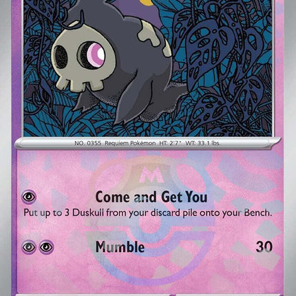 Duskull (035/131) (Master Ball Pattern) [Scarlet & Violet: Prismatic Evolutions]