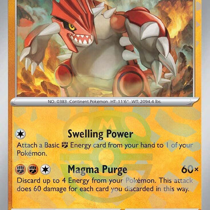 Groudon (049/131) (Master Ball Pattern) [Scarlet & Violet: Prismatic Evolutions]