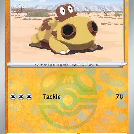 Hippopotas (052/131) (Master Ball Pattern) [Scarlet & Violet: Prismatic Evolutions]