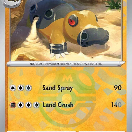Hippowdon (053/131) (Master Ball Pattern) [Scarlet & Violet: Prismatic Evolutions]