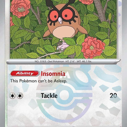 Hoothoot (077/131) (Master Ball Pattern) [Scarlet & Violet: Prismatic Evolutions]