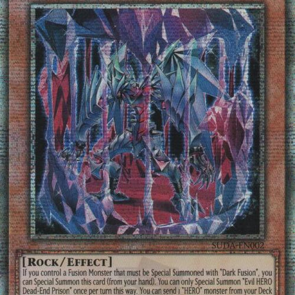 Evil HERO Dead-End Prison (Quarter Century Secret Rare) [SUDA-EN002] Quarter Century Secret Rare
