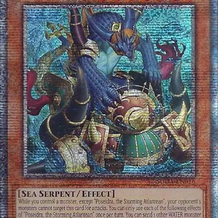 Poseidra, the Storming Atlantean (Quarter Century Secret Rare) [SUDA-EN016] Quarter Century Secret Rare