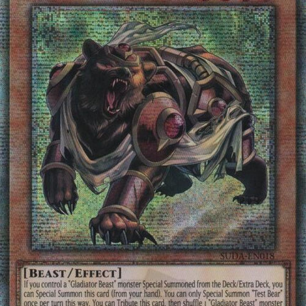 Test Bear (Quarter Century Secret Rare) [SUDA-EN018] Quarter Century Secret Rare