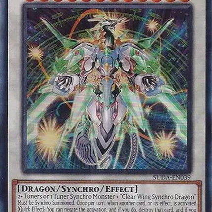 Crystal Clear Wing Over Synchro Dragon [SUDA-EN039] Ultra Rare