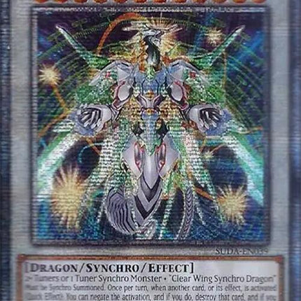 Crystal Clear Wing Over Synchro Dragon (Quarter Century Secret Rare) [SUDA-EN039] Quarter Century Secret Rare