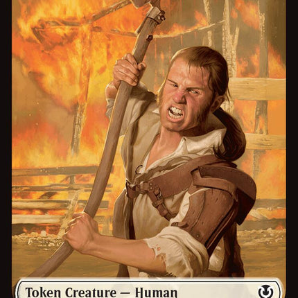 Spirit // Human (0002) Double-Sided Token [Innistrad Remastered Tokens]