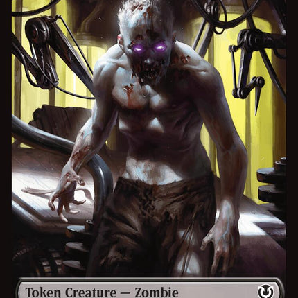 Zombie (0011) // Zombie (0012) Double-Sided Token [Innistrad Remastered Tokens]