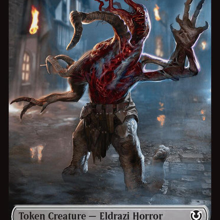 Clue // Eldrazi Horror Double-Sided Token [Innistrad Remastered Tokens]
