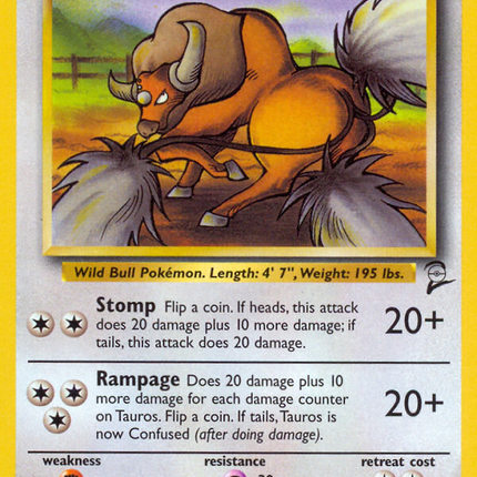 Tauros (62/130) [Base Set 2]