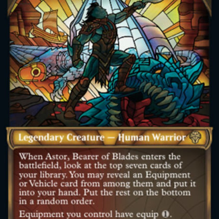Astor, Bearer of Blades (Showcase Textured) [Dominaria United]
