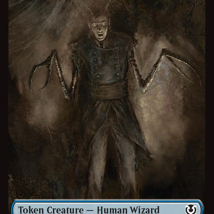 Human Wizard // Emblem - Jace, Unraveler of Secrets Double-Sided Token [Innistrad Remastered Tokens]