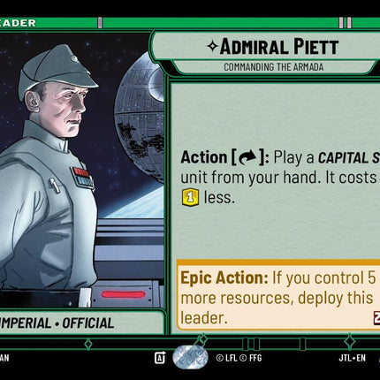 Admiral Piett - Commanding the Armada (005/262) (005/257) [Jump to Lightspeed]