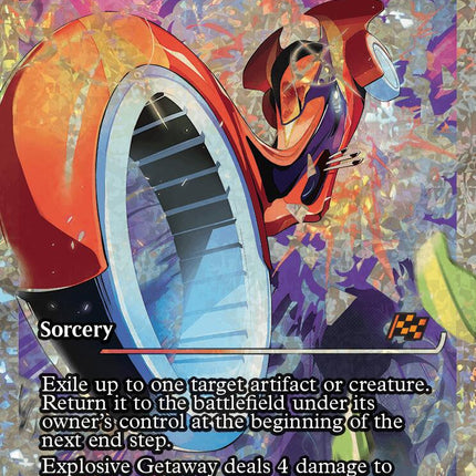 Explosive Getaway (Showcase Fracture Foil) (Japanese) [Aetherdrift]