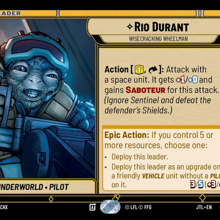 Rio Durant - Wisecrack Wheelman (015/262) (015/257) [Jump to Lightspeed]