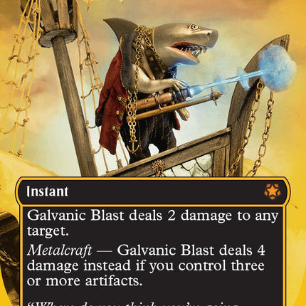 Galvanic Blast (Borderless) (First-Place Foil) [Aetherdrift Special Guests]