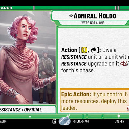 Admiral Holdo - We're Not Alone (007/262) (007/257) [Jump to Lightspeed]