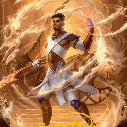 Basri, Tomorrow's Champion Art Card (Gold-Stamped Signature) [Aetherdrift Art Series]
