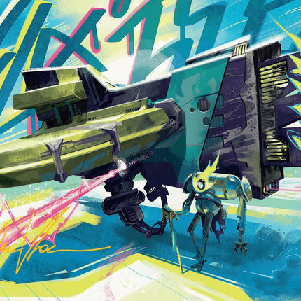 Salvation Engine Art Card (Gold-Stamped Signature) [Aetherdrift Art Series]