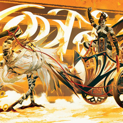 Skyseer's Chariot Art Card (Gold-Stamped Signature) [Aetherdrift Art Series]