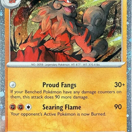 Hisuian Arcanine (100/167) (Cosmos Holo) [Scarlet & Violet: Twilight Masquerade]