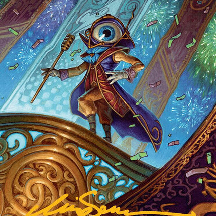 Vnwxt, Verbose Host Art Card (Gold-Stamped Signature) [Aetherdrift Art Series]