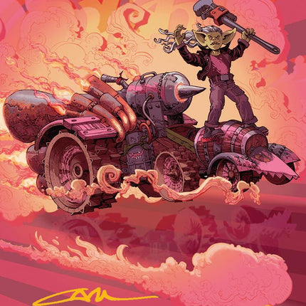 Burner Rocket Art Card (Gold-Stamped Signature) [Aetherdrift Art Series]