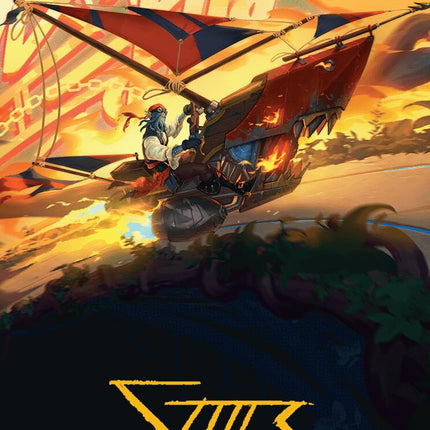 Boosted Sloop Art Card (Gold-Stamped Signature) [Aetherdrift Art Series]