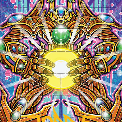Brightglass Gearhulk Art Card (Gold-Stamped Signature) [Aetherdrift Art Series]