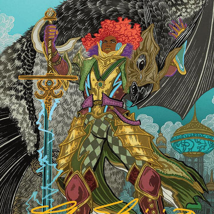 Caradora, Heart of Alacria Art Card (3/54) (Gold-Stamped Signature) [Aetherdrift Art Series]